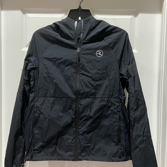 Women’s Mesh Lined Hooded Windbreaker, Black, size Medium - NWOT - Picture 3 of 8